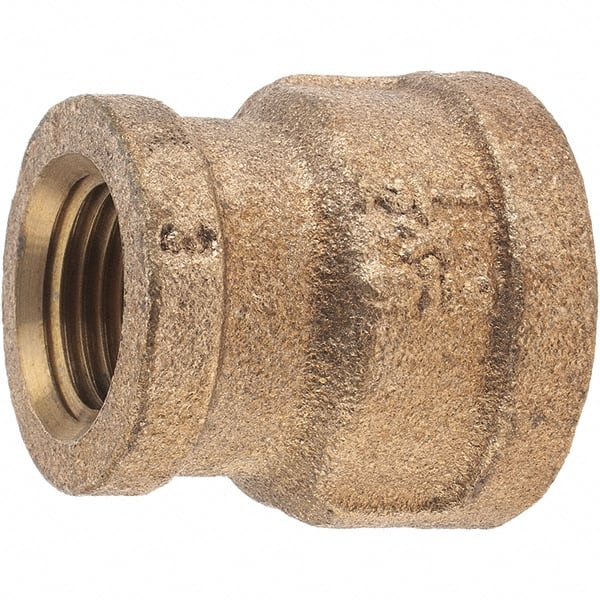 MERIT BRASS 1/2 x 3/8 Brass Pipe Reducing Coupling