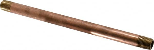 MERIT BRASS 8 Long, 1/4 Pipe Threaded Brass Pipe Nipple