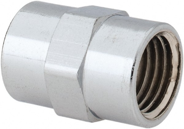 MERIT BRASS 1/4 Red Brass/Chrome Pipe Coupling