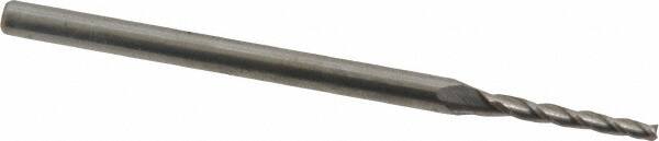 ACCUPRO 1&deg; 1/16 Small End Diam, 1/2 LOC, 3 Flute Solid Carbide Tapered Square End Mill