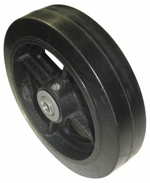 MSC INDUSTRIAL 10 Diam x 21/2 Wide, Rubber Caster Wheel