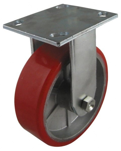 MSC INDUSTRIAL 3 Diam x 2 Wide x 41/2 OAH Top Plate Mount Rigid Caster