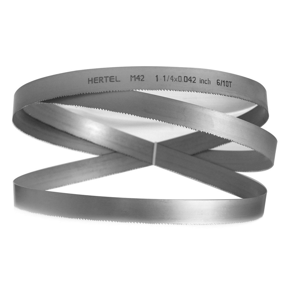 HERTEL Welded Band Saw Blades; Blade Length (Feet): 12 ; Blade Width (Inch): 11/4in ; Teeth Per Inch: 610 ; Blade Material: BiMetal ; Tooth Material: M42 High Speed Steel ; Tooth Form: Straight