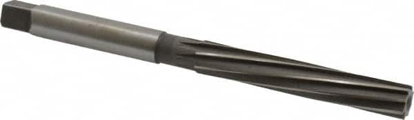 MSC 7/16 Diam, Straight Shank, 23/4 Flute, Hand Reamer