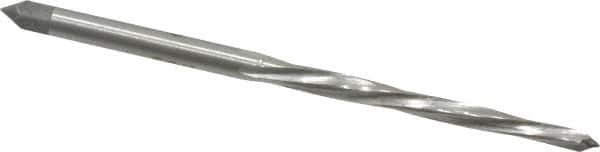 MSC INDUSTRIAL #4/0 Pin, 0.1142 Diam, 0.0869 Small End, 1/8 Diam Straight Shank, 15/16 Flute, Taper Pin Reamer