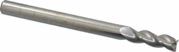 SGS 1/8, 3/8 LOC, 1/8 Shank Diam, 11/2 OAL, 3 Flute, Solid Carbide Square End Mill