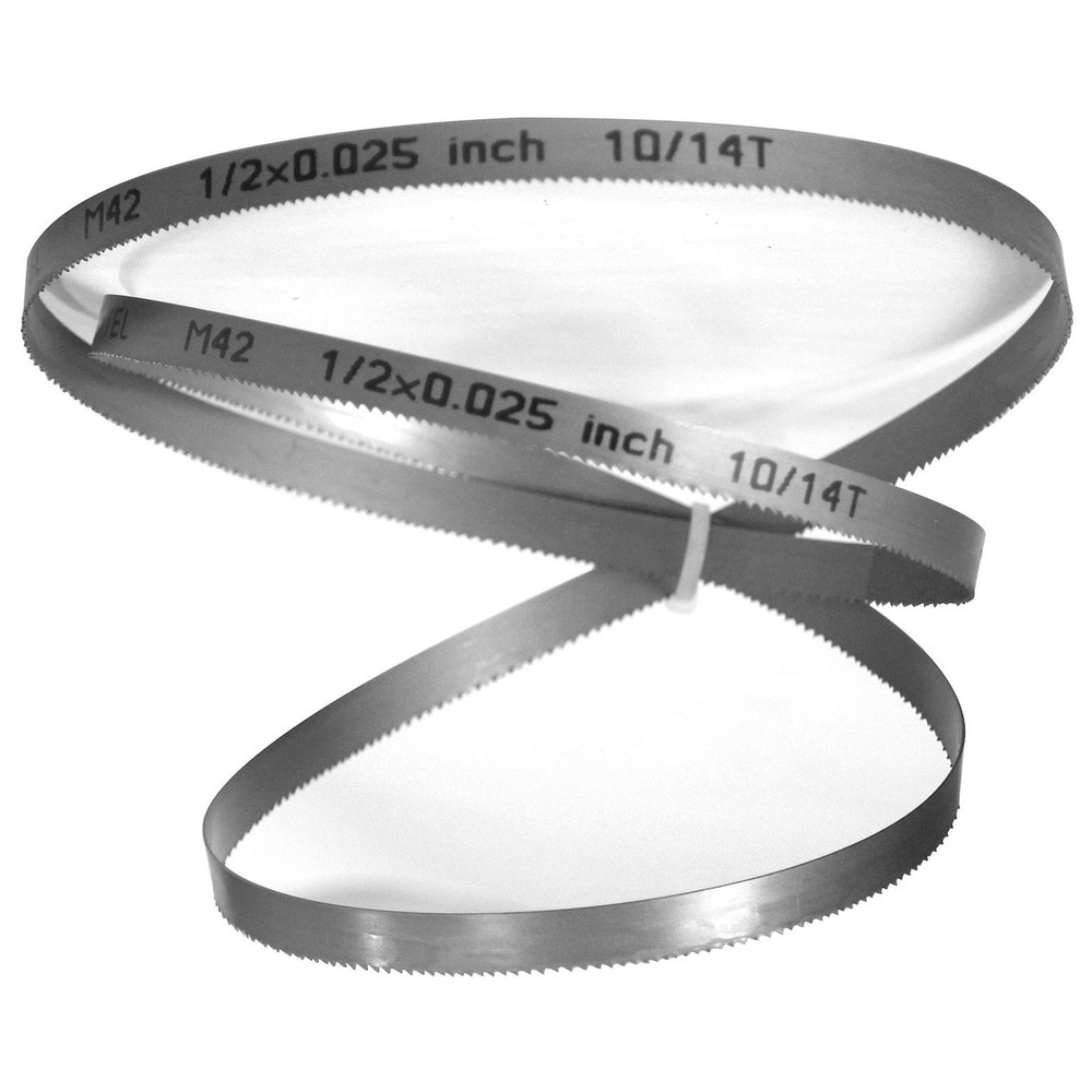 HERTEL Welded Band Saw Blades; Blade Length (Feet): 5 8 ; Blade Width (Inch): 1/2in ; Teeth Per Inch: 1014 ; Blade Material: BiMetal ; Tooth Material: M42 High Speed Steel ; Tooth Form: Straight