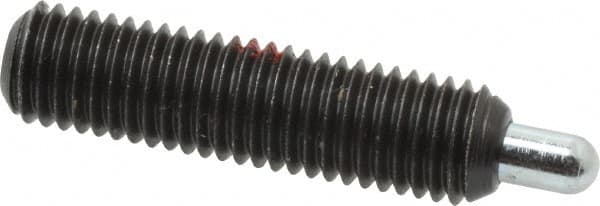 GIBRALTAR 1/428, 1 Thread Length, 3/16 Plunger Projection, Steel Threaded Spring Plunger