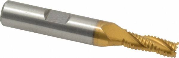 HERTEL 1/4 Diam, Fine Pitch, 5/8 LOC, 3 Flute Cobalt Roughing Square End Mill