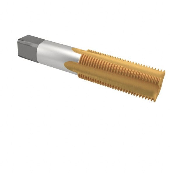 CLEVELAND 7/89 UNC H4 4Flute TiN Finish High Speed Steel Straight Flute Standard Hand Tap