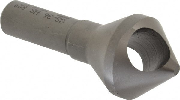 WELDON 11/8 Head Diam, 1/2 Shank Diam, 82&deg; High Speed Steel Countersink