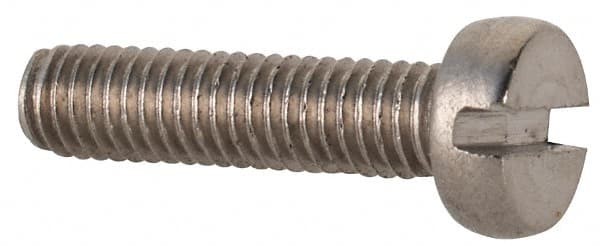 MSC INDUSTRIAL M3x0.50 Metric Coarse, 12mm Length Under Head Slotted Drive Machine Screw