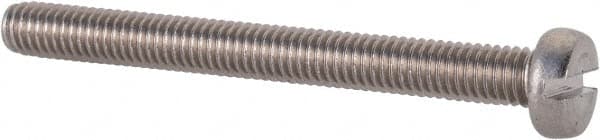 MSC INDUSTRIAL M3x0.50 Metric Coarse, 30mm Length Under Head Slotted Drive Machine Screw
