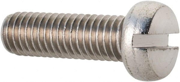 MSC INDUSTRIAL M5x0.80 Metric Coarse, 16mm Length Under Head Slotted Drive Machine Screw