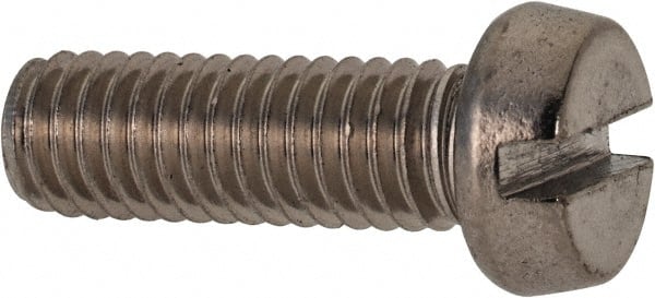 MSC INDUSTRIAL M6x1.00 Metric Coarse, 18mm Length Under Head Slotted Drive Machine Screw