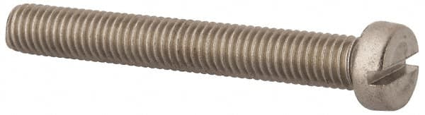 MSC INDUSTRIAL M8x1.25 Metric Coarse, 60mm Length Under Head Slotted Drive Machine Screw