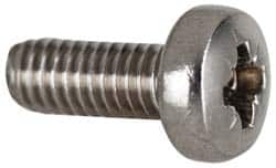 MSC INDUSTRIAL M2.5x0.45 Metric Coarse, 6mm OAL Pozidriv Drive Machine Screw