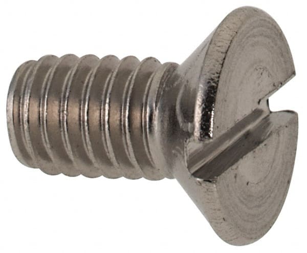 MSC INDUSTRIAL M4x0.70 Metric Coarse, 8mm OAL Slotted Drive Machine Screw