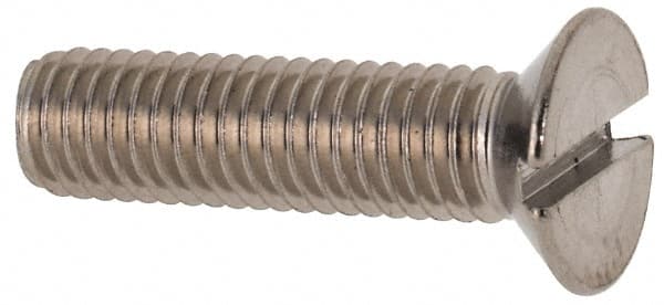 MSC INDUSTRIAL M5x0.80 Metric Coarse, 20mm OAL Slotted Drive Machine Screw
