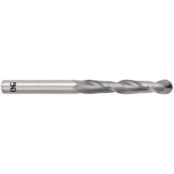 OSG 7/16 Diam, 3 LOC, 2 Flute Solid Carbide Ball End Mill