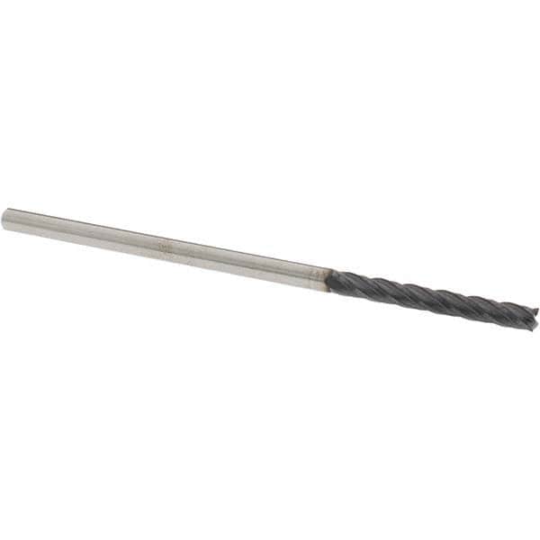 OSG 1/8, 1 LOC, 1/8 Shank Diam, 3 OAL, 4 Flute, Solid Carbide Square End Mill