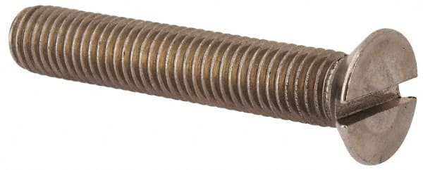 MSC INDUSTRIAL M12x1.75 Metric Coarse, 70mm OAL Slotted Drive Machine Screw
