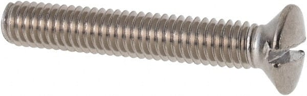 MSC INDUSTRIAL M4x0.70 Metric Coarse, 25mm OAL Slotted Drive Machine Screw