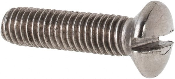 MSC INDUSTRIAL M5x0.80 Metric Coarse, 20mm OAL Slotted Drive Machine Screw