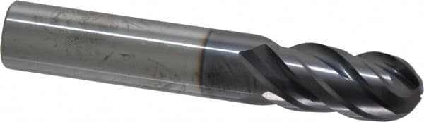 PROMAX 1/2 Diam, 11/4 LOC, 4 Flute Solid Carbide Ball End Mill