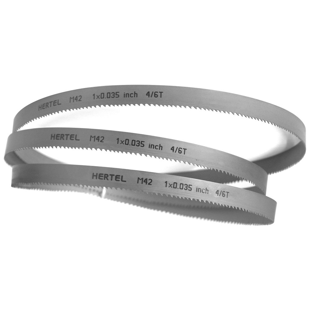 HERTEL Welded Band Saw Blades; Blade Length (Feet): 11 6 ; Blade Width (Inch): 1in ; Teeth Per Inch: 46 ; Blade Material: BiMetal ; Tooth Material: M42 High Speed Steel ; Tooth Form: Duplex