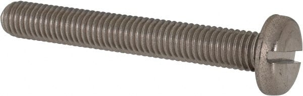 MSC INDUSTRIAL M8x1.25, 60mm Length Under Head Slotted Drive Machine Screw