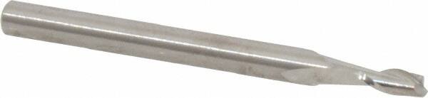 ROBBJACK 3/32, 3/16 LOC, 1/8 Shank Diam, 11/2 OAL, 2 Flute, Solid Carbide Square End Mill
