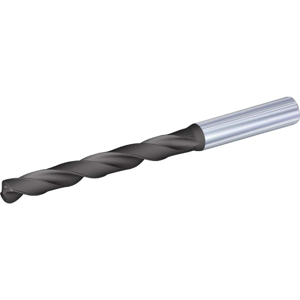WIDIA Extra Length Drill Bits; Drill Bit Size (mm): 8.50 ; Overall Length (mm): 122.0000 ; Flute Length (mm): 80.00 ; Tool Material: Carbide ; Coating/Finish: AlCrN ; Drill Point Angle: 140