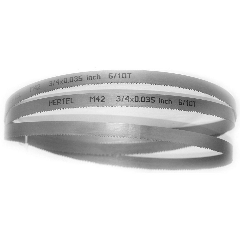 HERTEL Welded Band Saw Blades; Blade Length (Feet): 10 ; Blade Width (Inch): 3/4in ; Teeth Per Inch: 610 ; Blade Material: BiMetal ; Tooth Material: M42 High Speed Steel ; Tooth Form: Straight