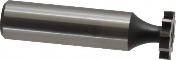 MSC INDUSTRIAL 5/8 Diam x 1/8 Face Width, High Speed Steel, 8 Teeth, Shank Connection Woodruff Keyseat Cutter