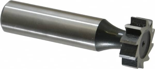 MSC INDUSTRIAL 3/4 Diam x 1/4 Face Width, High Speed Steel, 10 Teeth, Shank Connection Woodruff Keyseat Cutter