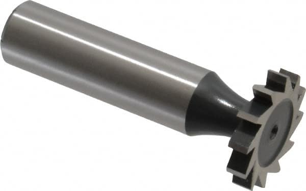 MSC INDUSTRIAL 7/8 Diam x 5/32 Face Width, Cobalt, 10 Teeth, Shank Connection Woodruff Keyseat Cutter