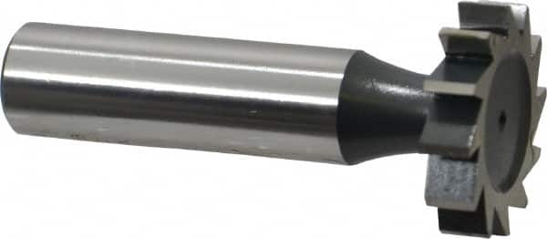 MSC INDUSTRIAL 1 Diam x 7/32 Face Width, Cobalt, 12 Teeth, Shank Connection Woodruff Keyseat Cutter
