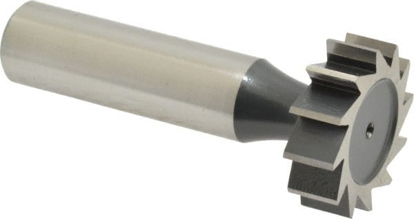 MSC INDUSTRIAL 1 Diam x 5/16 Face Width, High Speed Steel, 12 Teeth, Shank Connection Woodruff Keyseat Cutter
