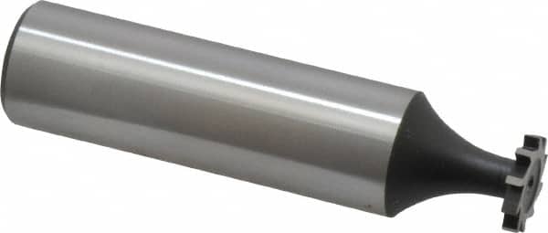 MSC INDUSTRIAL 3/8 Diam x 1/16 Face Width, Cobalt, 6 Teeth, Shank Connection Woodruff Keyseat Cutter