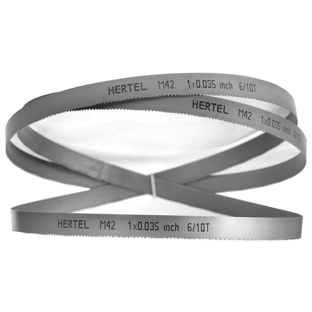 HERTEL Welded Band Saw Blades; Blade Length (Feet): 13 6 ; Blade Width (Inch): 1in ; Teeth Per Inch: 610 ; Blade Material: BiMetal ; Tooth Material: M42 High Speed Steel ; Tooth Form: Straight