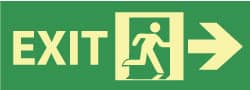 NMC Exit, Pressure Sensitive Vinyl Exit Sign