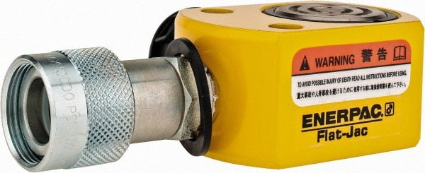 ENERPAC 10 Ton, 0.44 Stroke, 0.98 Cu In Oil Capacity, Portable Hydraulic Flat Body Cylinder