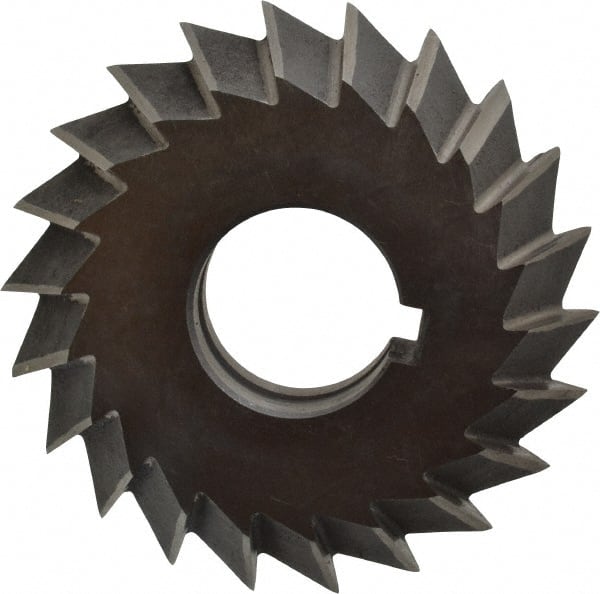 MSC INDUSTRIAL 3 Diam x 3/4 Width 1 Arbor Hole 90&deg; Double Angle Cutter