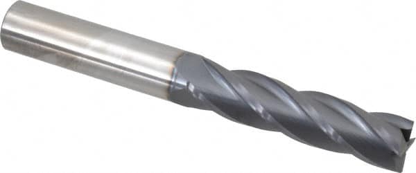SGS 3/4, 3 LOC, 3/4 Shank Diam, 6 OAL, 4 Flute, Solid Carbide Square End Mill