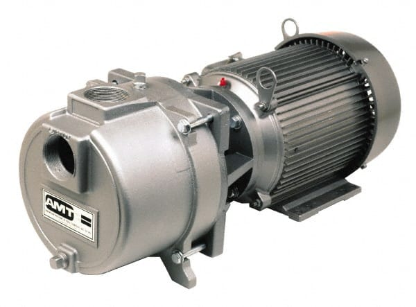 AMERICAN MACHINE & TOOL 230/460 Volt, 17/9 Amp, 3 Phase, 5 HP, Self Priming Sewage Trash Pump