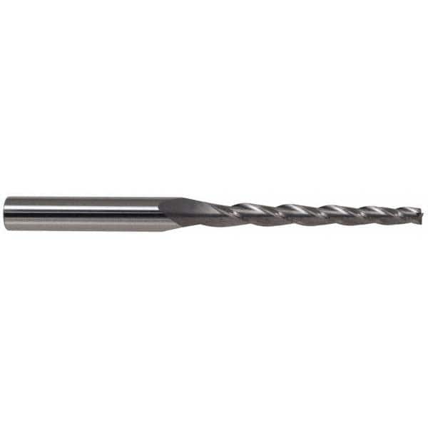 ACCUPRO 3&deg; 3/8 Small End Diam, 31/4 LOC, 3 Flute Solid Carbide Tapered Ball End Mill