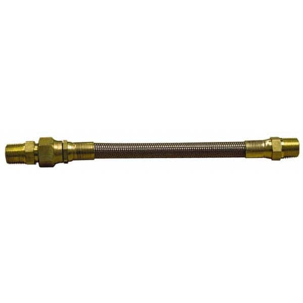 MSC 48 OAL, 5/16 ID, 2,500 Max psi, Flexible Metal Hose Assembly