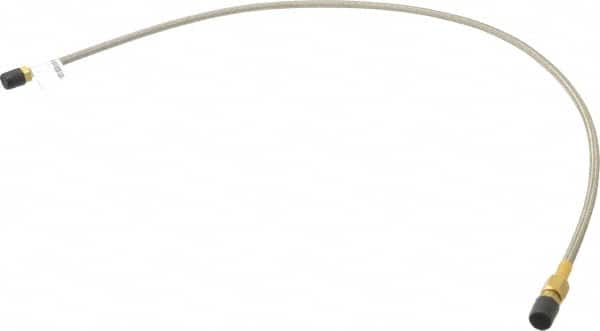 MSC 36 OAL, 1/4 ID, 3,000 Max psi, Flexible Metal Hose Assembly