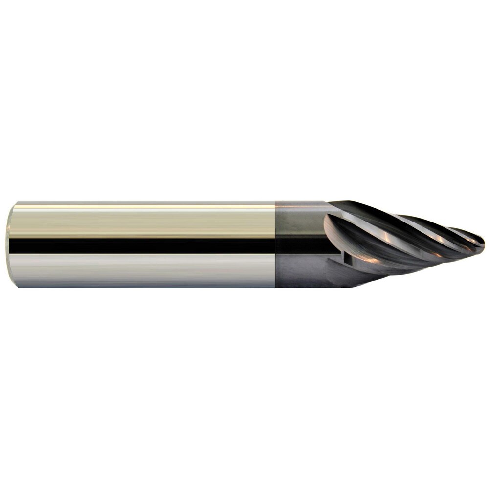 ACCUPRO Barrel Cutter End Mills; End Type: Taper Form ; Material: Solid Carbide ; Taper Angle Per Side: 15.00 ; Finish Coating: AlTiN ; Length of Cut (Decimal Inch): 0.5901 ; Shank Diameter (Inch): 3/8